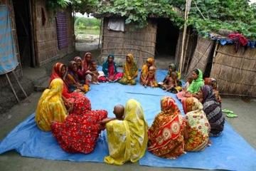 Women sitting in a circle