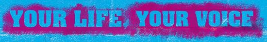 Your life, your voice logo