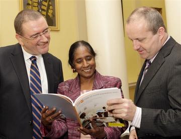  Sean Hand UNFPA, Dr Nata Duvvury, NUIG and Niall Behan, CEO IFPA